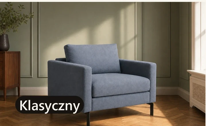Fotel testowy w klasycznej aranżacji